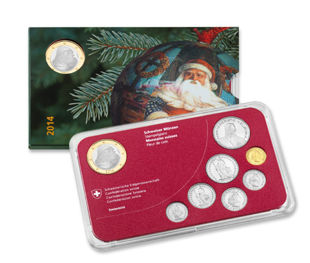 Weihnachtsmünzsatz 2014 Samichlaus